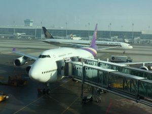 Flieger zur Thailandreise